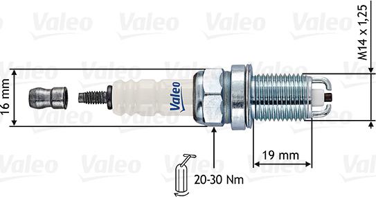 Valeo 246869 - Aizdedzes svece adetalas.lv