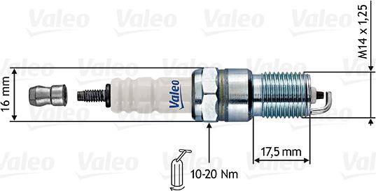 Valeo 246864 - Aizdedzes svece adetalas.lv