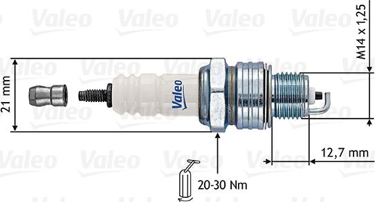 Valeo 246861 - Aizdedzes svece adetalas.lv