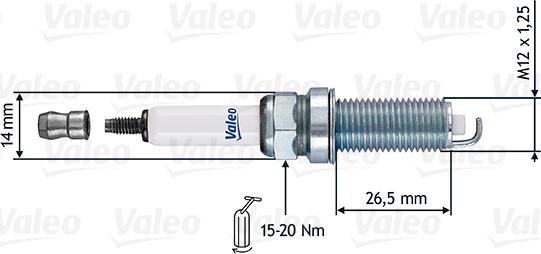 Valeo 246863 - Aizdedzes svece adetalas.lv