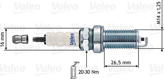 Valeo 246867 - Aizdedzes svece adetalas.lv