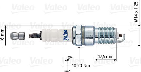 Valeo 246883 - Aizdedzes svece adetalas.lv