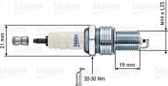 Valeo 246874 - Aizdedzes svece adetalas.lv