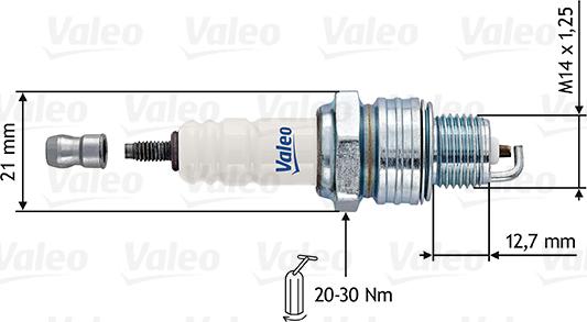 Valeo 246878 - Aizdedzes svece adetalas.lv