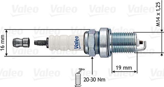 Valeo 246877 - Aizdedzes svece adetalas.lv