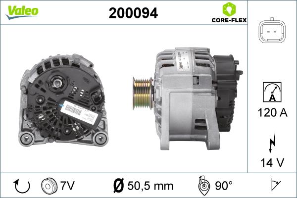 Valeo 200094 - Ģenerators adetalas.lv