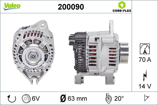 Valeo 200090 - Ģenerators adetalas.lv