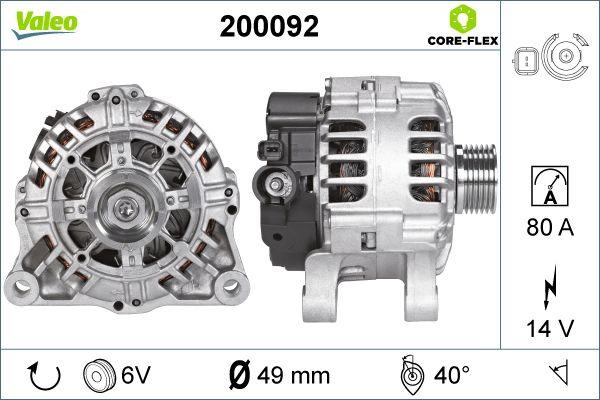 Valeo 200092 - Ģenerators adetalas.lv