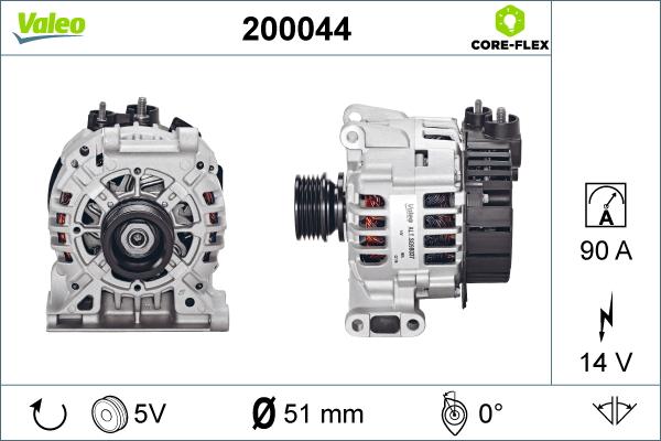 Valeo 200044 - Ģenerators adetalas.lv