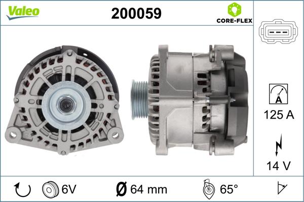 Valeo 200059 - Ģenerators adetalas.lv