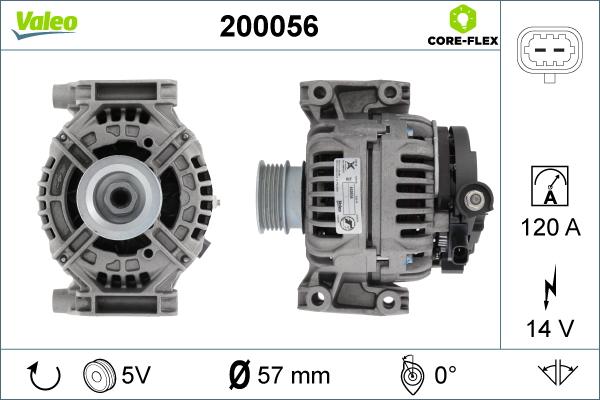 Valeo 200056 - Ģenerators adetalas.lv