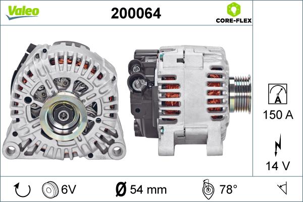 Valeo 200064 - Ģenerators adetalas.lv