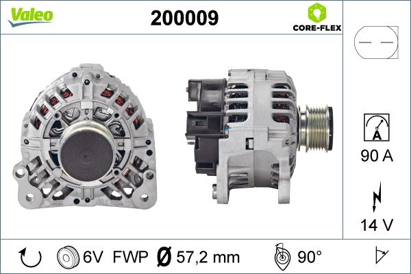 Valeo 200009 - Ģenerators adetalas.lv