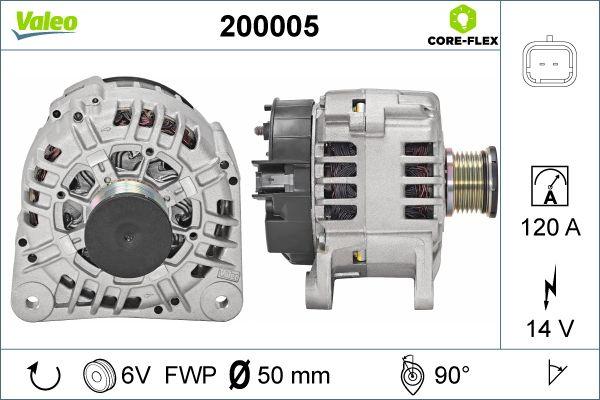 Valeo 200005 - Ģenerators adetalas.lv