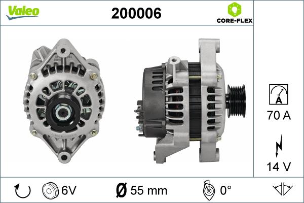 Valeo 200006 - Ģenerators adetalas.lv