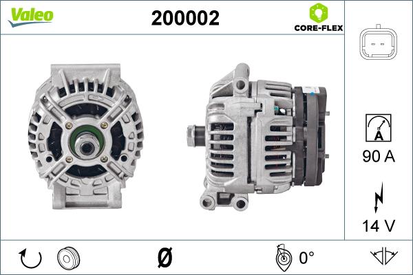 Valeo 200002 - Ģenerators adetalas.lv