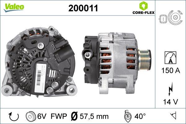 Valeo 200011 - Ģenerators adetalas.lv