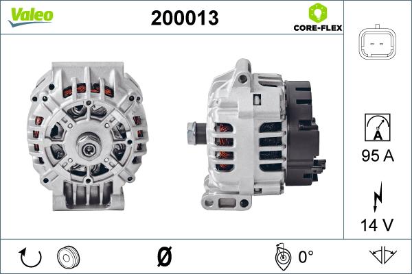 Valeo 200013 - Ģenerators adetalas.lv