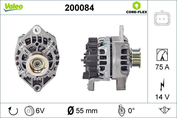 Valeo 200084 - Ģenerators adetalas.lv