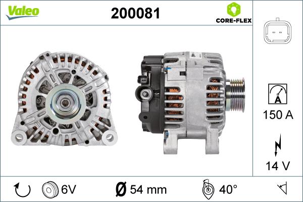 Valeo 200081 - Ģenerators adetalas.lv