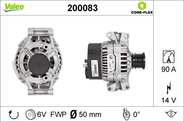 Valeo 200083 - Ģenerators adetalas.lv