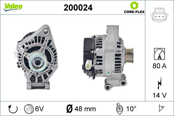 Valeo 200024 - Ģenerators adetalas.lv