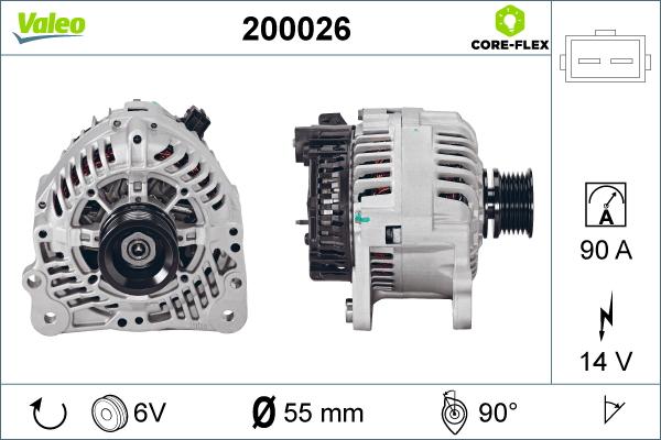 Valeo 200026 - Ģenerators adetalas.lv