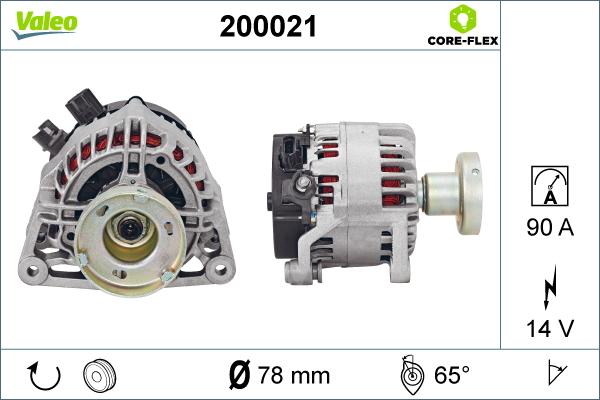 Valeo 200021 - Ģenerators adetalas.lv