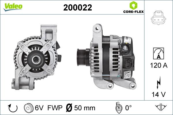 Valeo 200022 - Ģenerators adetalas.lv