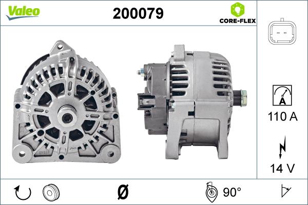 Valeo 200079 - Ģenerators adetalas.lv