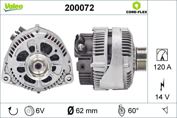 Valeo 200072 - Aizmugurējais lukturis adetalas.lv