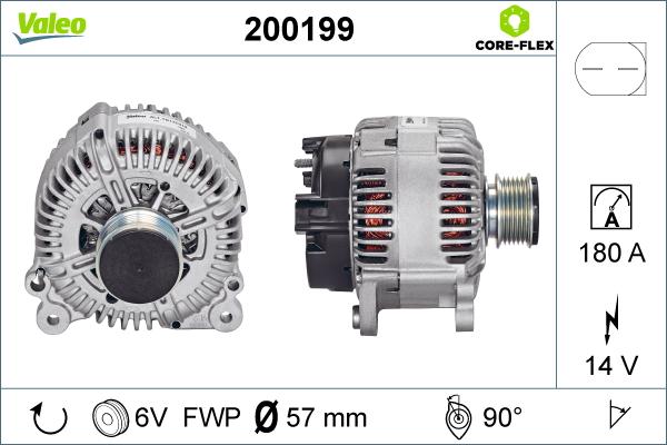 Valeo 200199 - Ģenerators adetalas.lv