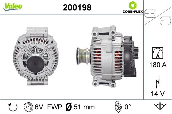 Valeo 200198 - Ģenerators adetalas.lv