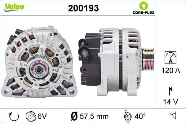 Valeo 200193 - Ģenerators adetalas.lv