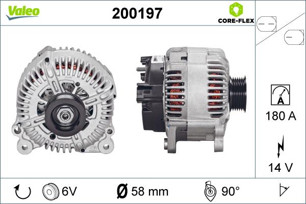 Valeo 200197 - Ģenerators adetalas.lv