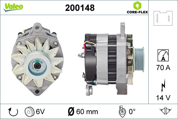 Valeo 200148 - Ģenerators adetalas.lv