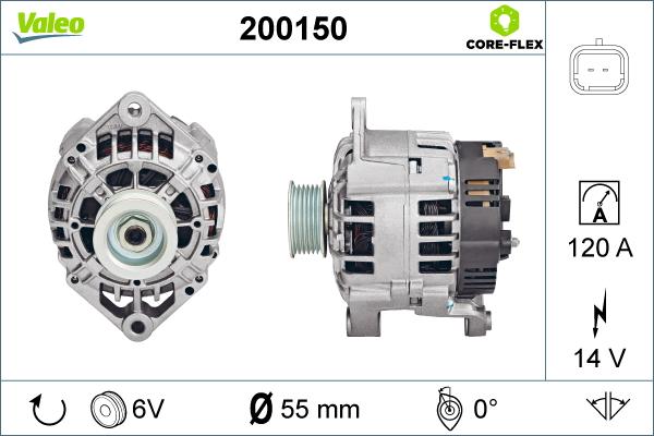 Valeo 200150 - Ģenerators adetalas.lv