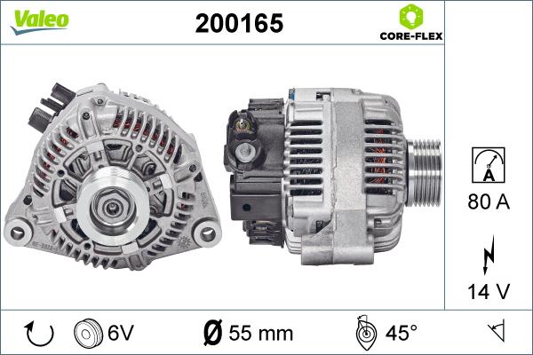 Valeo 200165 - Ģenerators adetalas.lv