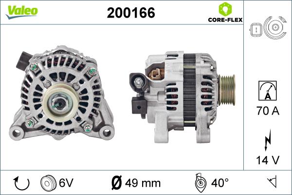 Valeo 200166 - Ģenerators adetalas.lv