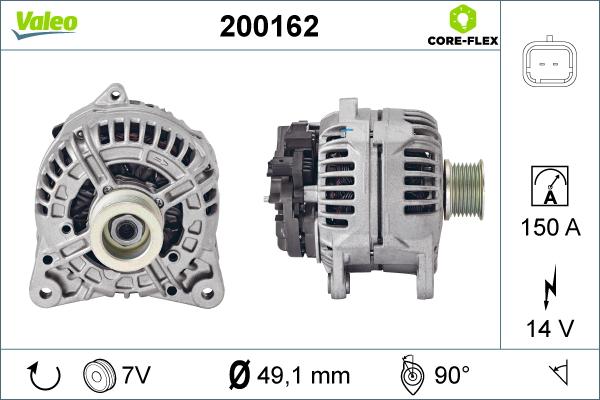 Valeo 200162 - Ģenerators adetalas.lv