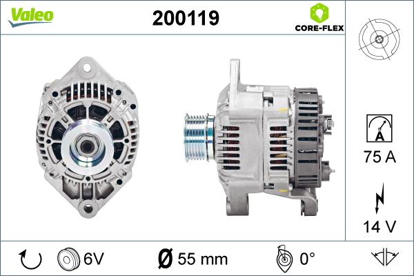 Valeo 200119 - Ģenerators adetalas.lv