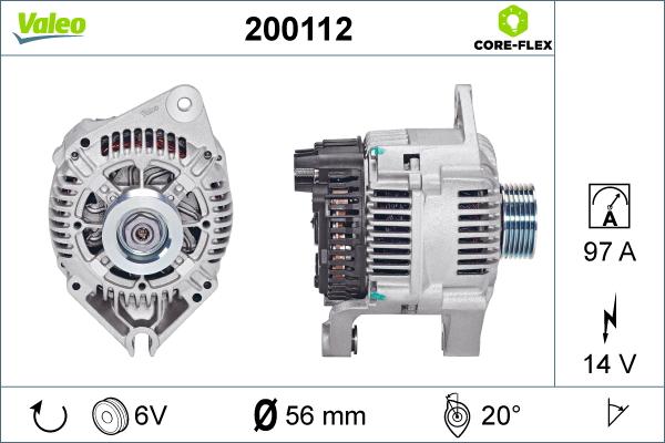 Valeo 200112 - Ģenerators adetalas.lv