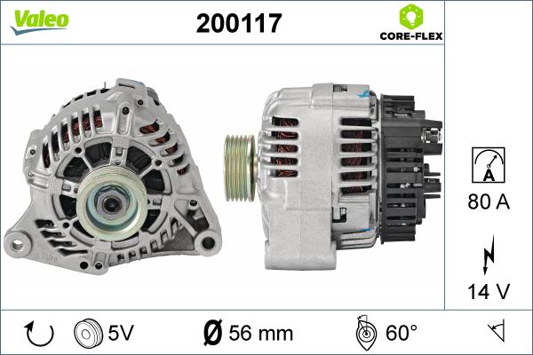 Valeo 200117 - Ģenerators adetalas.lv