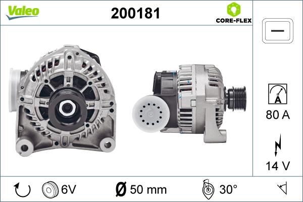 Valeo 200181 - Ģenerators adetalas.lv