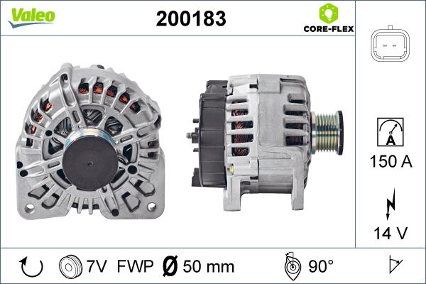 Valeo 200183 - Ģenerators adetalas.lv