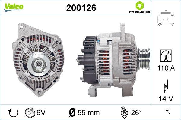 Valeo 200126 - Ģenerators adetalas.lv