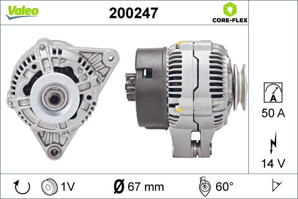 Valeo 200247 - Ģenerators adetalas.lv