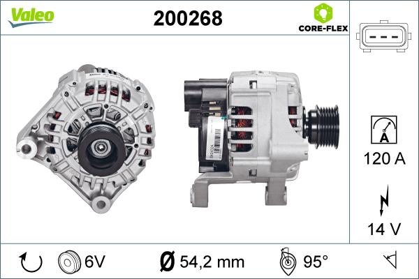 Valeo 200268 - Ģenerators adetalas.lv