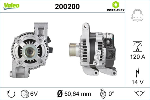 Valeo 200200 - Ģenerators adetalas.lv