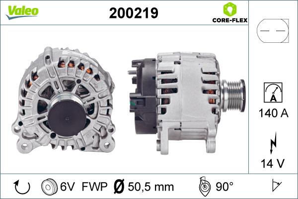 Valeo 200219 - Ģenerators adetalas.lv